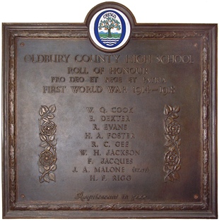 ochs memorial plaque ww1